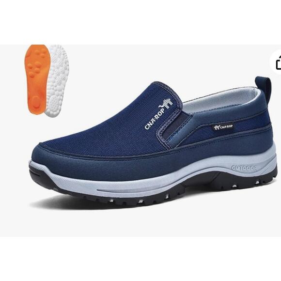 Mens Shoes,Men's Arch Support Slip-on Canvas Loafers - Picture 1 of 1